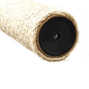 eyepower Sisalstamm 55cm, Ø 7.4cm, M8 Gewinde für Katzenkratzbaum.