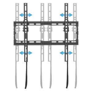 Neigbare TV Wandhalterung von ECD Germany für 32-70 Zoll Fernseher.