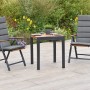 Merxx Athos Gartenmöbel-Set: Klappsessel mit Auflagen und Ausziehtisch aus Akazie und Aluminium.