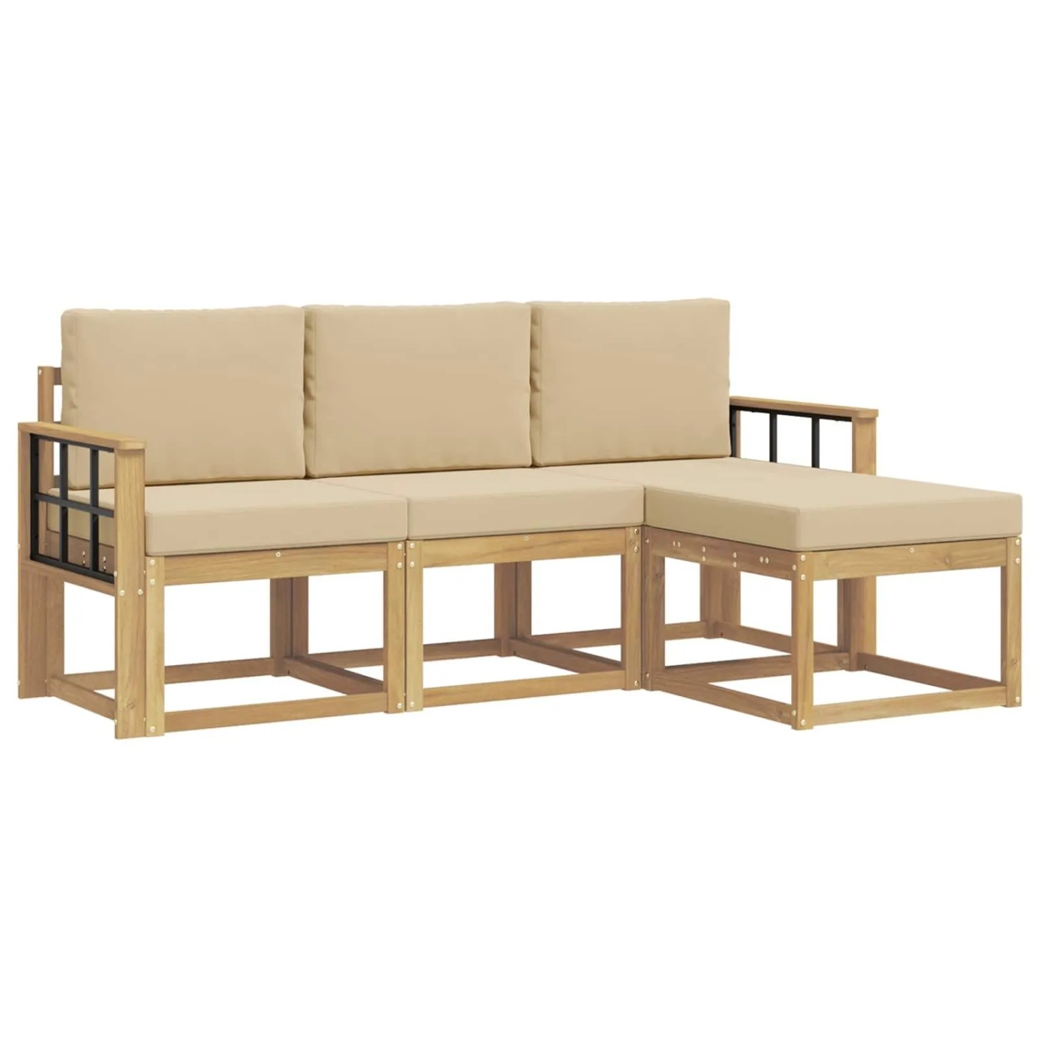 vidaXL Outdoor-Sofagarnitur 4-Tlg 3387467