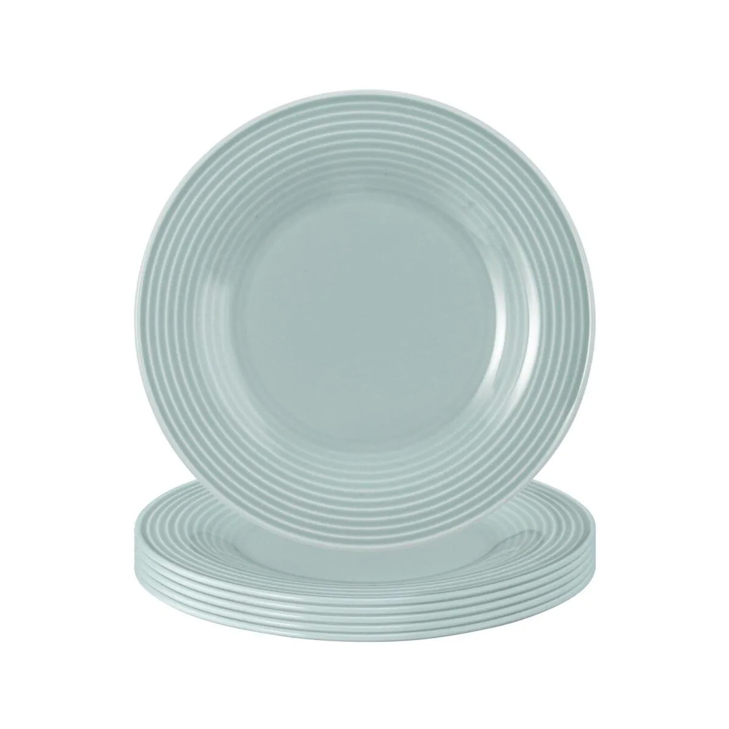 Seltmann Weiden Beat Color Glaze Brotteller 17 cm 6er Set Arktisblau