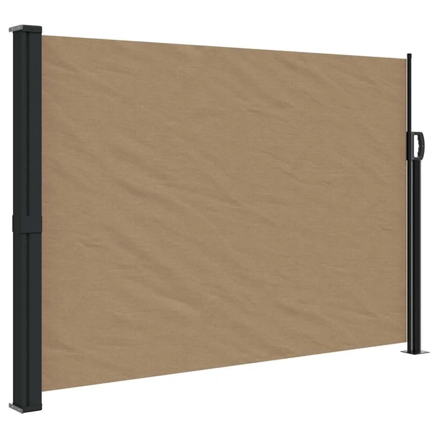 vidaXL Seitenmarkise Ausziehbar Taupe 140x600 cm 4004514