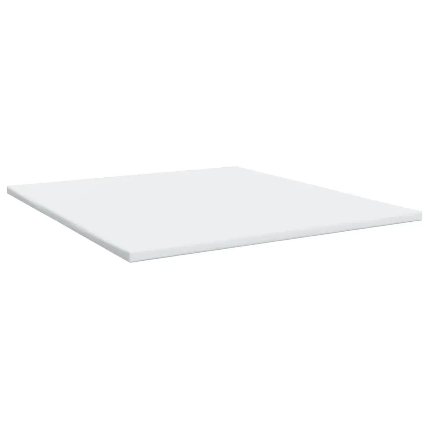 Matratzenauflage für vidaXL Boxspringbett, 200x200 cm, Weiß.