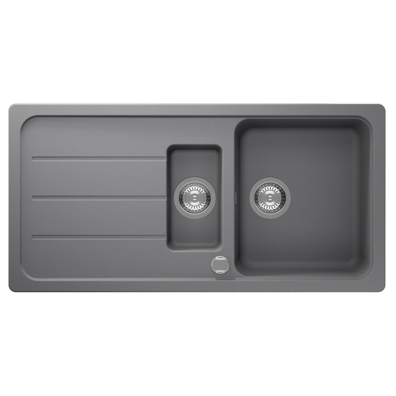 Respekta Einbauspüle Massivgranit Austin 100 cm x 50 cm mit Zusatzbecken Gr günstig online kaufen