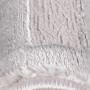Detailaufnahme: Ayyildiz Kurzflorteppich Sahara in Silber, weicher Flor.