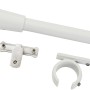 Gardinia Gardinenstangen-Träger, 1/2-läufig, Ø 20 mm, weiß, mit Ring- und Kreuz-Adapter.