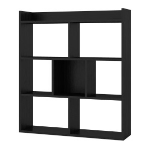 Costway Bücherregal mit 7 Fächern Standregal 80 x 20 x 90 cm Schwarz