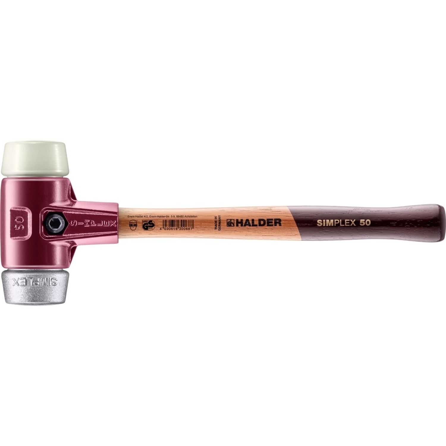 Halder Simplex Schonhammer Ø 50 mm Nylon   Weichmetall günstig online kaufen