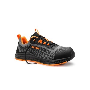 ELTEN Sicherheitshalbschuh HANKO XXNF, schwarz-orange, mit Carbonkappe. Moderner Arbeitsschuh S1PS.