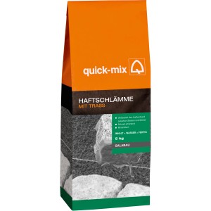 Quick-Mix Haftschlämme 5 kg Sack, geeignet für Natur- und Betonwerkstein.