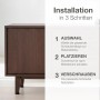 Montageanleitung: Möbel mit K-Möbel Möbelfüßen (12 Stk.) erhöhen. Inkl. Schrauben.