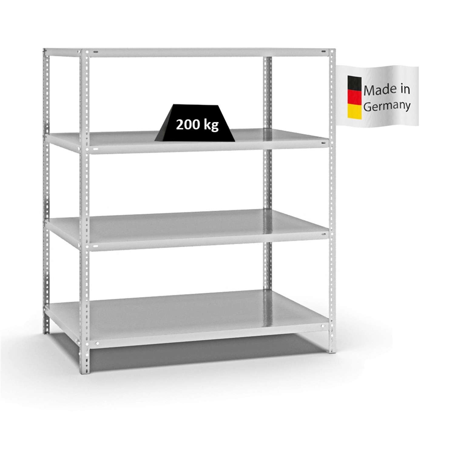 PROREGAL Fachbodenregal Schraubsystem Medium-Duty Grundregal HxBxT 150 x 13 günstig online kaufen