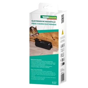 Windhager elektronische Mausefalle, 5V DC, zur Schädlingsbekämpfung im Innenbereich.