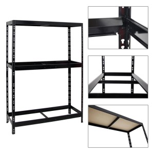 PROREGAL Reifenregal Mega Deal, 2 schwarze Regale mit Fachboden, 180x130x50 cm, für bis zu 24 Reifen.