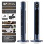 Brandson Turmventilator, 96cm, blau. Mobiler Ventilator mit Fernbedienung und Oszillation für eine angenehme Kühlung.