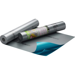Icutec Energiespardampfsperre, 10 m², als Rolle und ausgerollt, Dämmstoffzubehör für Steildach.