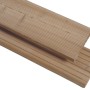 GartenLand Terrassendiele aus Kanadischer Lärche, geriffelt und genutet, braun/grau.