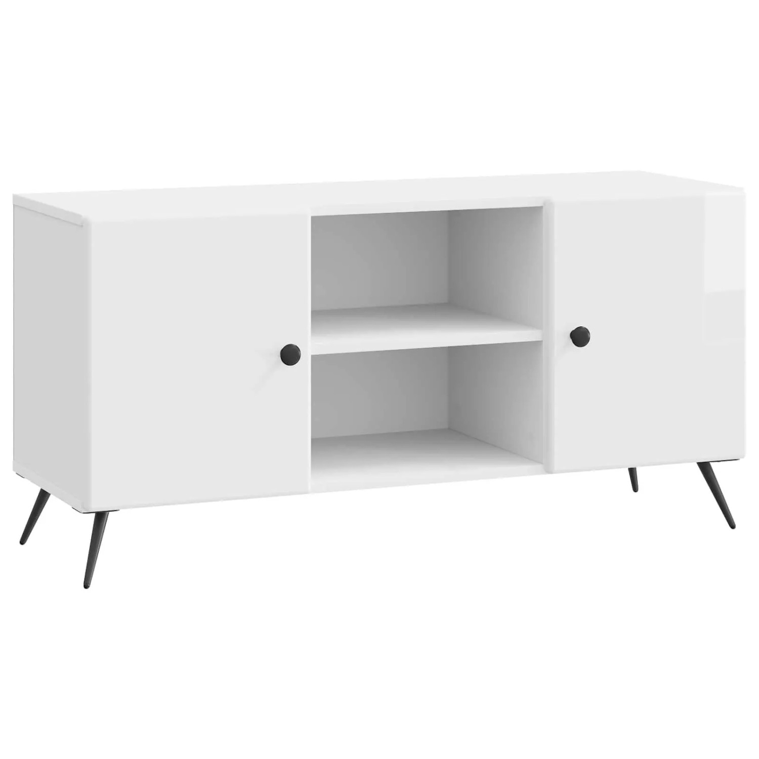 vidaXL TV-Schränk Hochglanz Weiß 102 x 34,5 x 50 cm Holzwerkstoff 895619
