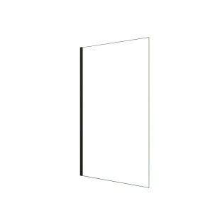 Walk-In Dusche 120x200cm mit Klarglas und schwarzem Rahmen.