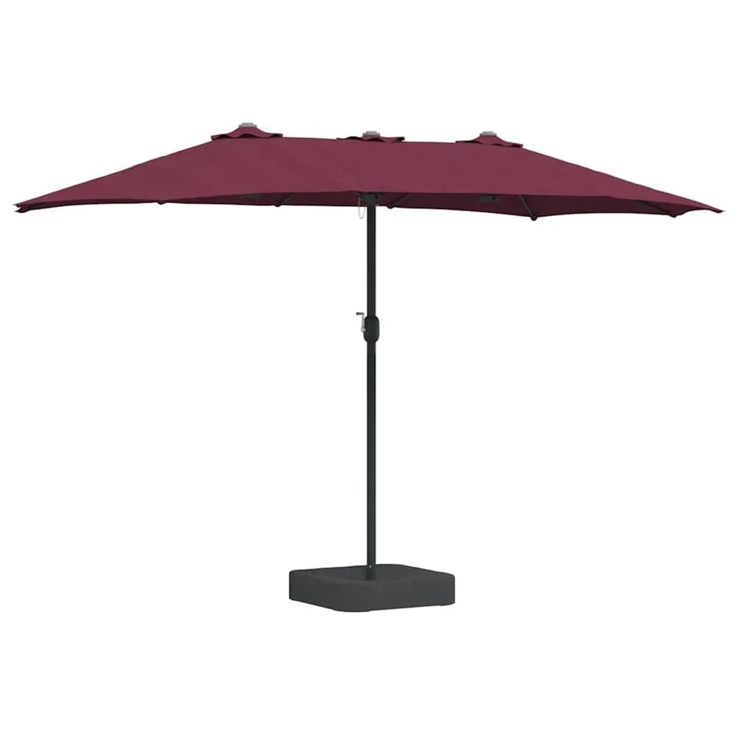 vidaXL Gartenparasol Bordeauxrot 385 x 209 x 244 cm Stoff 42003279 günstig online kaufen