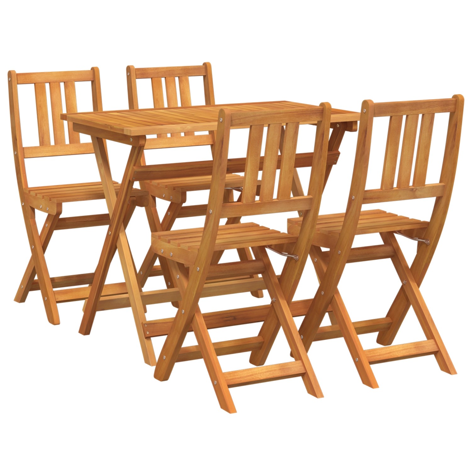vidaXL 4-Teiliges Faltbares Garten Bistro Set aus Massivem Akazienholz 3324 günstig online kaufen