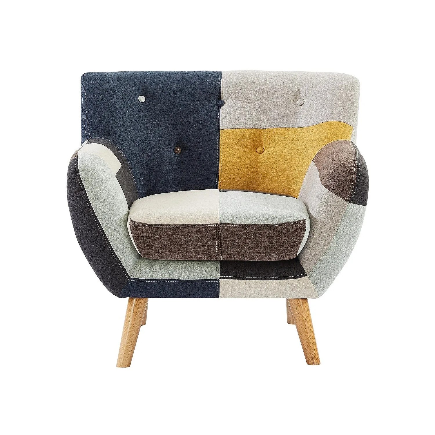 Vente-unique Sessel Mit Gerader Rückenlehne Serti Mehrfarbig 88 cm