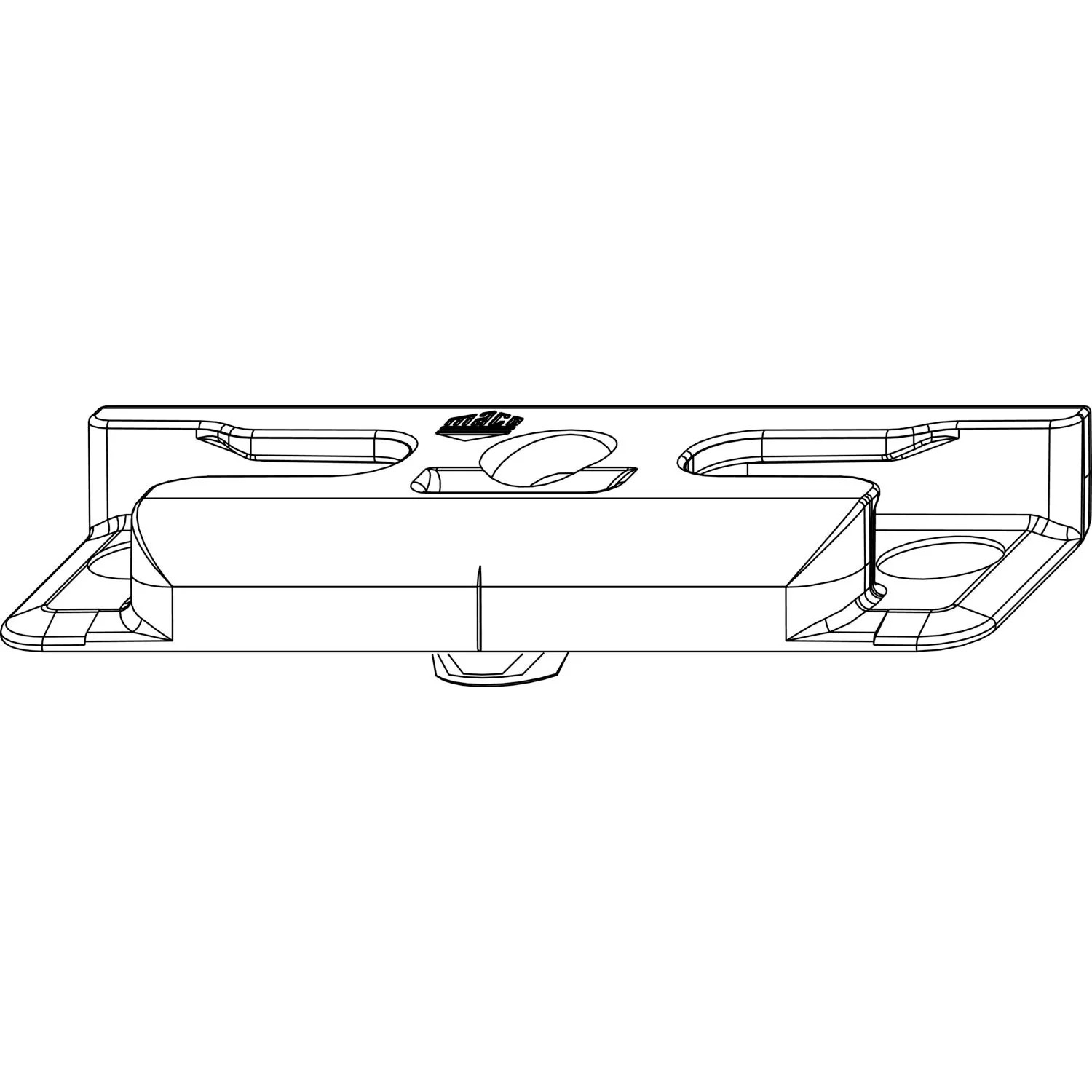 Maco Schließteil iS Falzluft 12mm Eurofalz 24mm 13V Zapfen 12x3mm Silber