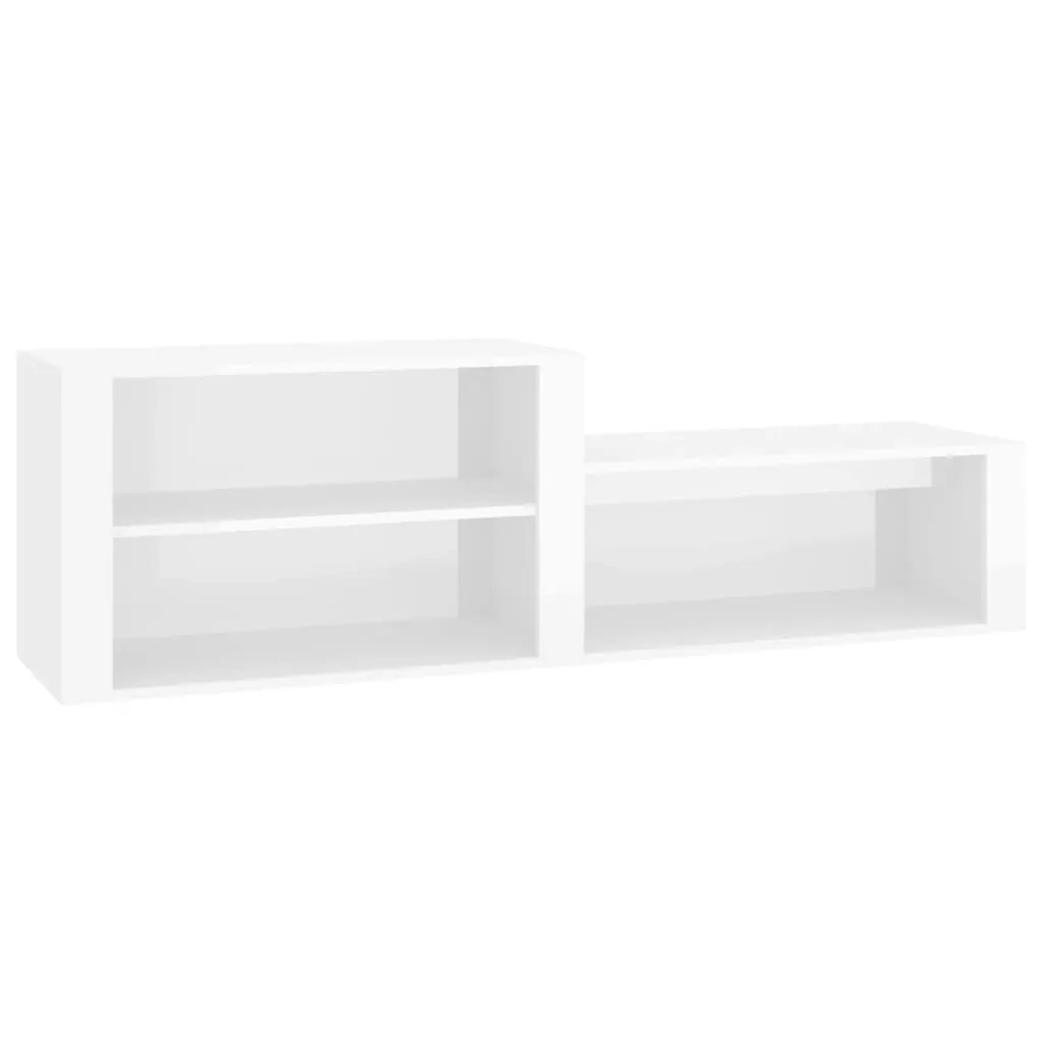 vidaXL Schuhschrank Hochglanz-Weiß 150x35x45 cm Holzwerkstoff 816914