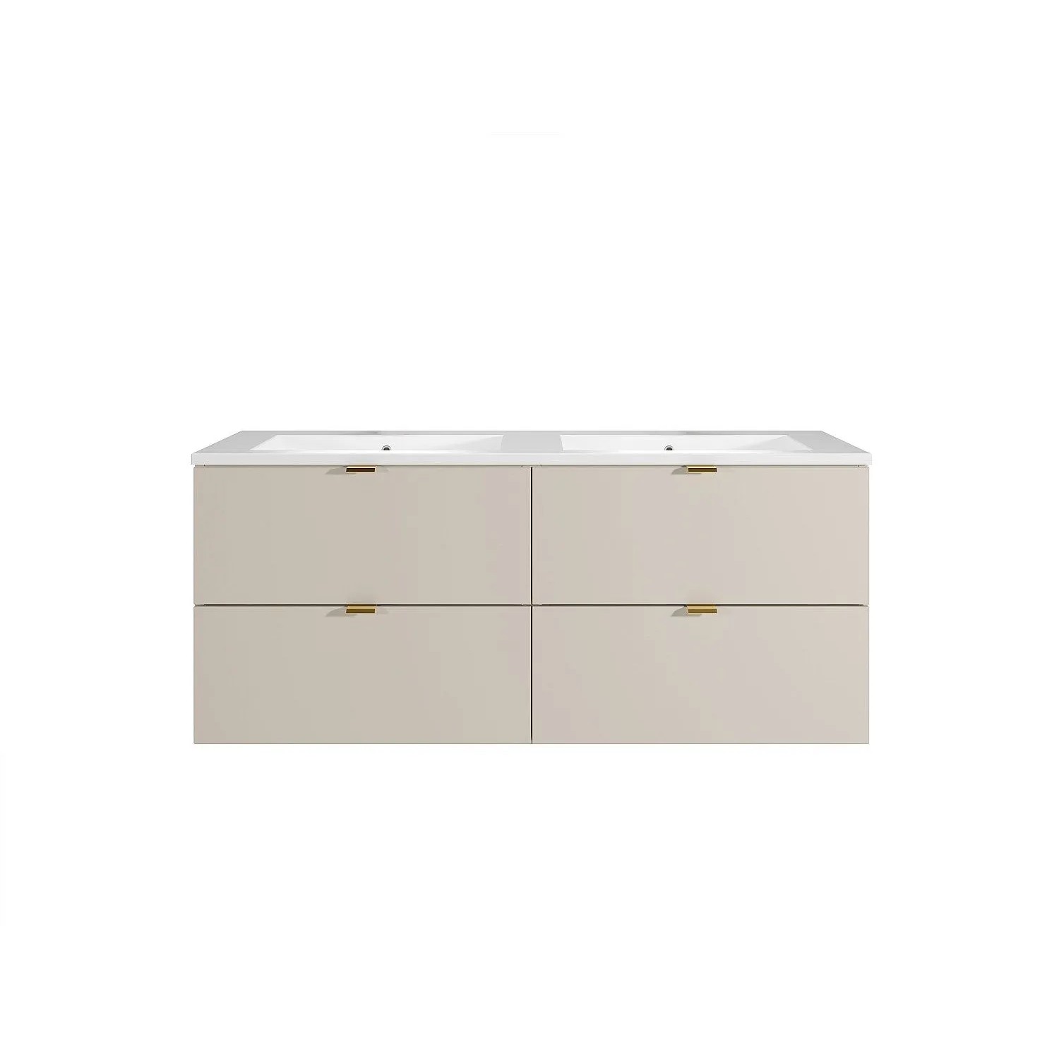 Vente-unique Doppelwaschtisch Lavena Beige 120 cm