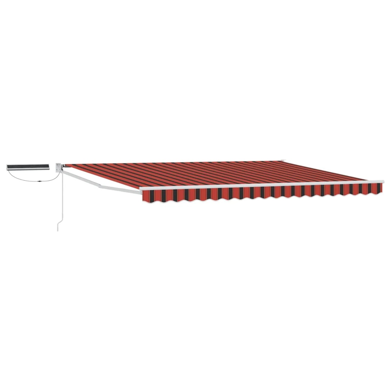 vidaXL Elektrische Ausziehbare Markise Orange und Braun 4 x 3 m 3419972