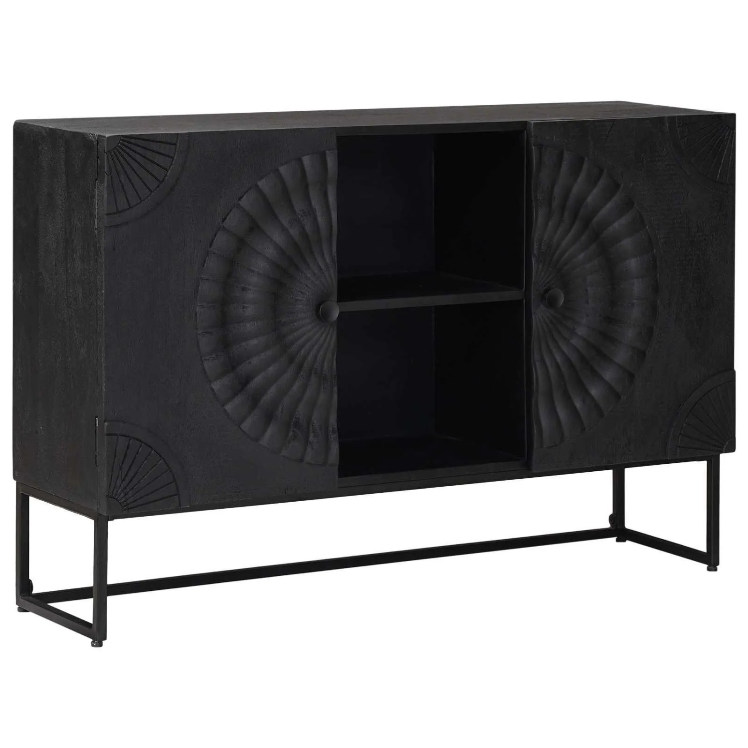 vidaXL Sideboard Schwarz 105 x 30 x 68 cm 42020081