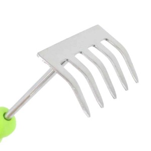 Galaflor Kleinrechen aus Edelstahl mit Kunststoffgriff 5 Zinken