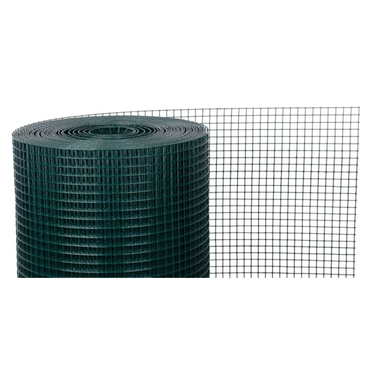 PROREGAL Maschendrahtzaun Vierkantgeflecht KEEPY HxL 0,5x5m Maschenweite 12,7x12,7mm Drahtstärke 1,2mm PVC-Beschichtet Grün Hasendraht Hühnerdraht