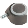 Stuhl-Doppelrolle mit Gewinde, Ø 50mm, 40kg Traglast, für empfindliche Böden.