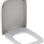 Geberit WC-Sitz Renova Plan, eckig, mit Absenkautomatik, weiß.