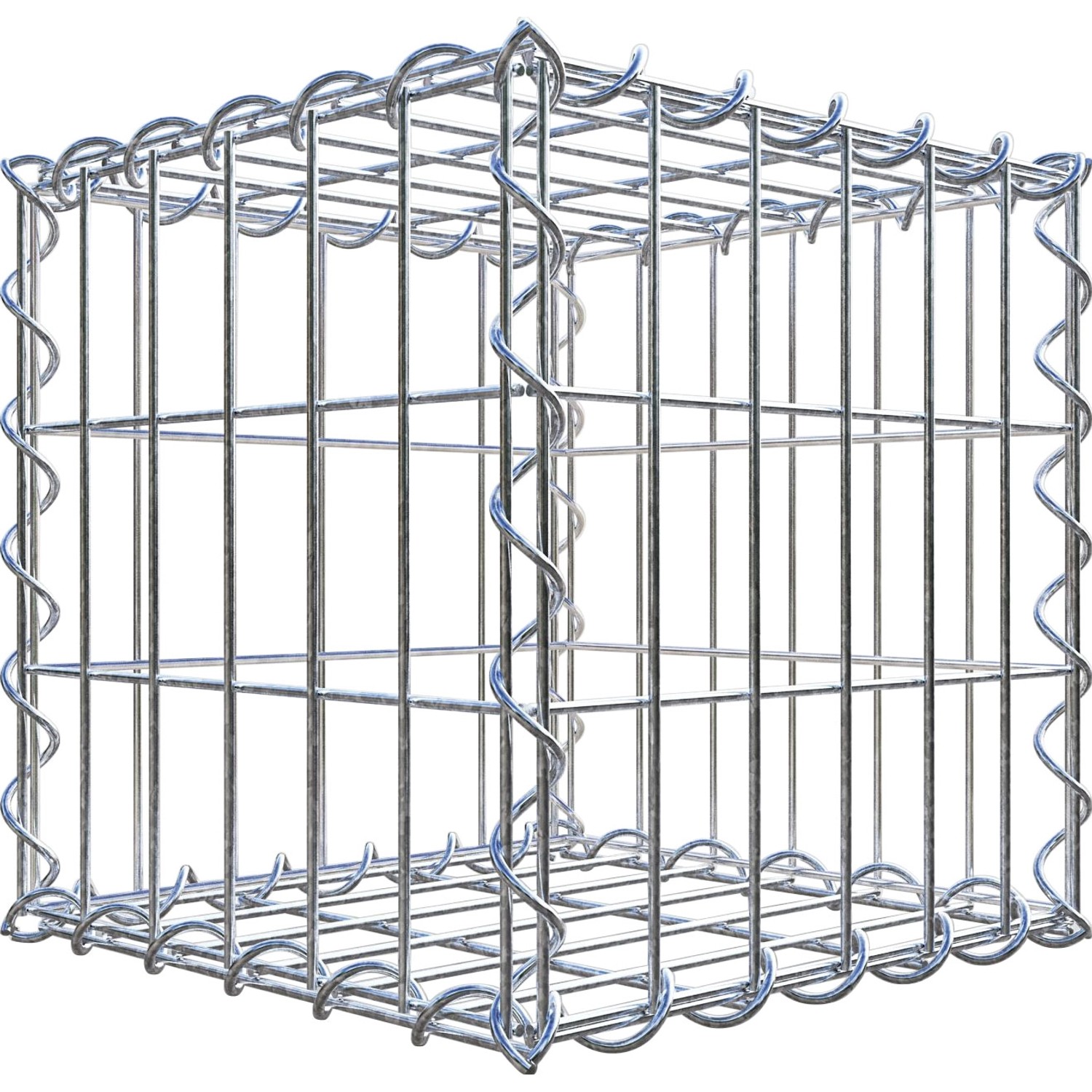 Gabiona Gabionenkorb 30 cm x 30 cm x 30 cm Maschenw 5 cm x 10 cm