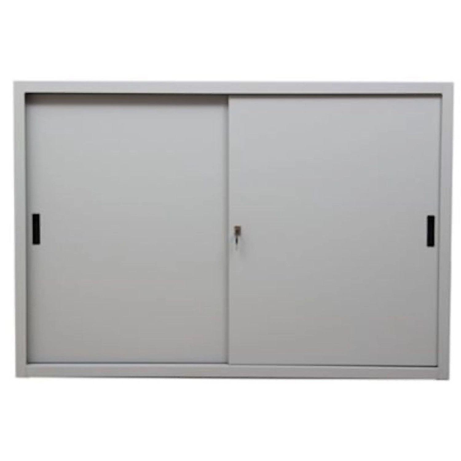 PROREGAL Schiebetürenschrank Ant 3 Ordernhöhen HxBxT 109 x 160 x 45 cm Grau