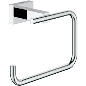 Grohe Essentials Cube WC-Papierhalter aus Chrom, ohne Deckel, zur Wandmontage.