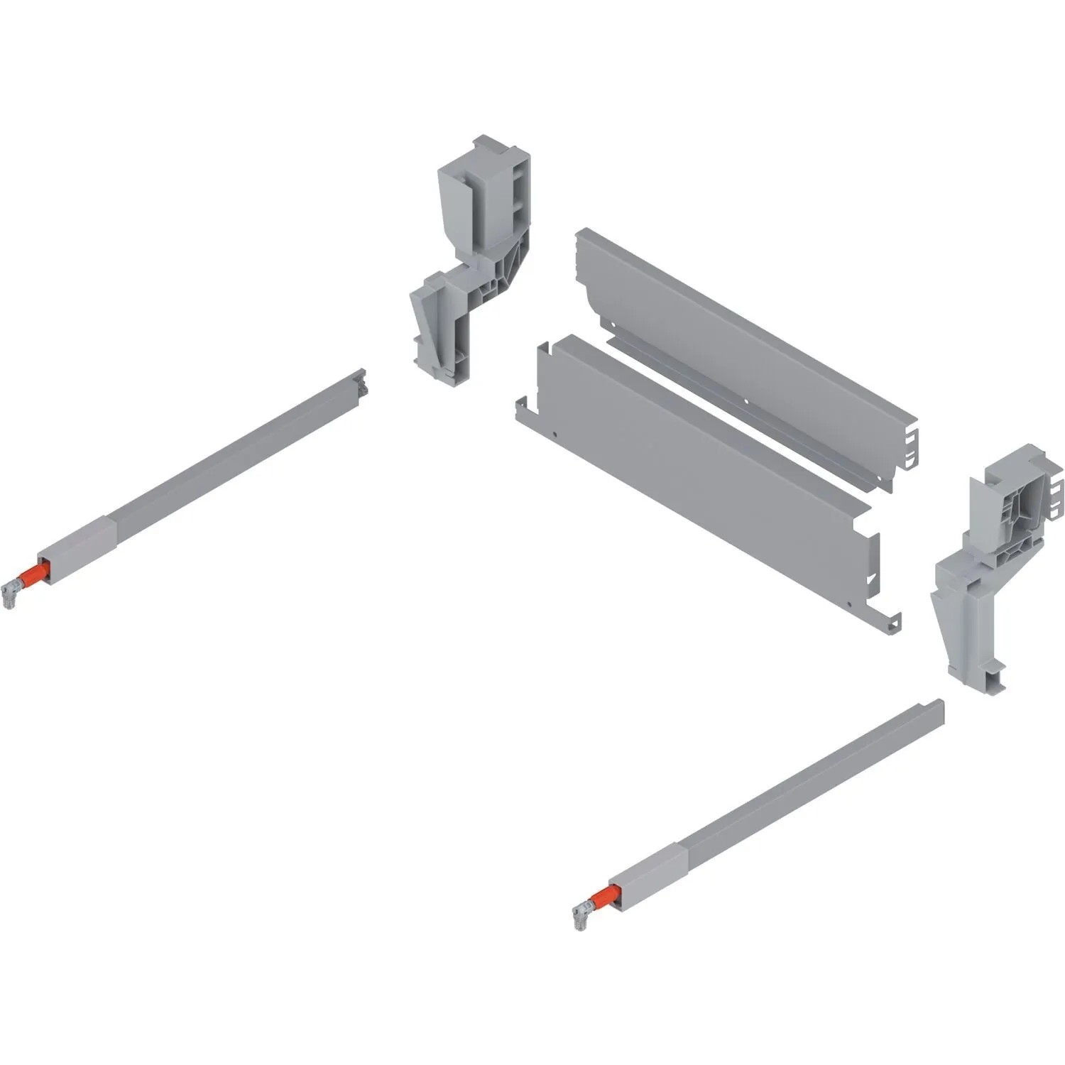 Blum Stahlrückwand für hängenden Müllauszug Korpusbreite 500 mm Grau
