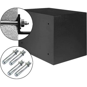 KARAT Tresor Safemaxx, anthrazit, 20x31x20 cm, mit Montagematerial zur Wandbefestigung.