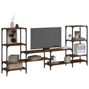 vidaXL TV-Schrank Räuchereiche 206,5x28,5x95 cm Holzwerkstoff 842483
