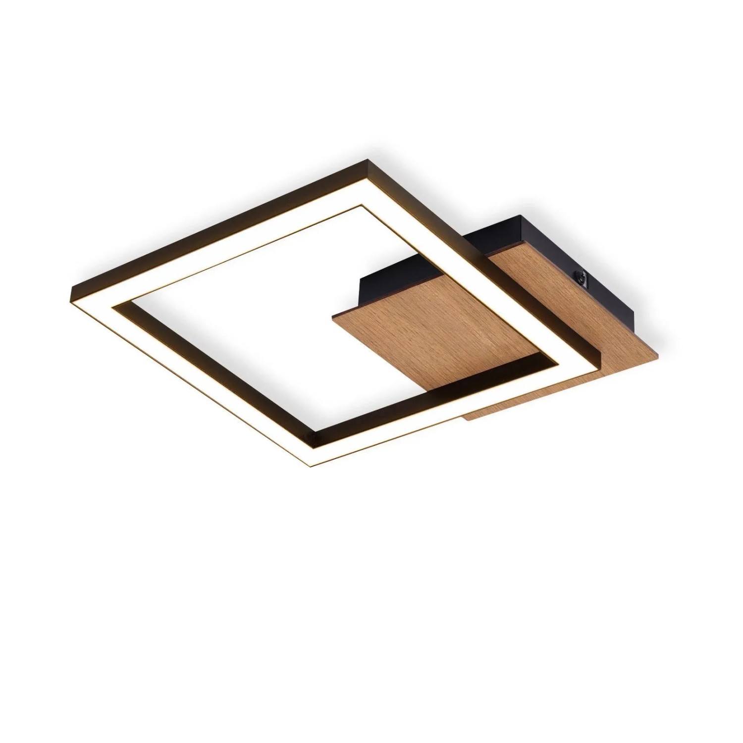 NETTLIFE LED Deckenleuchte aus Metall L24cmSchwarz-1