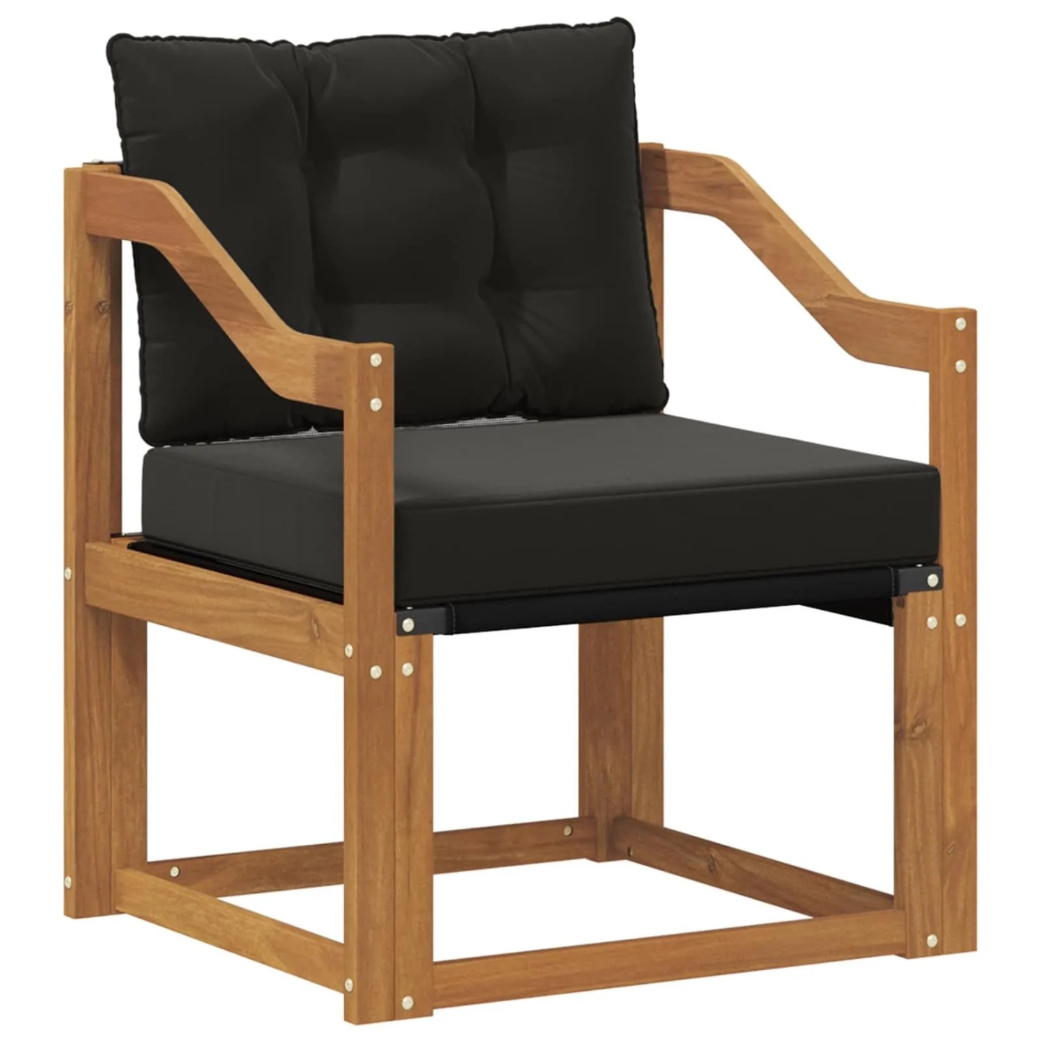 vidaXL 2 Stück Outdoor-Sofagarnitur Massives Akazienholz und Textilene 3436308