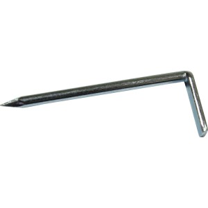 Verzinkter ASS Hakennagel, 3x50mm, zur Befestigung von z.B. Kabeln.