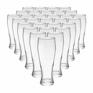 30er Set Van Well Bavaria Weizenbiergläser 0,5 l, geeicht, aus klarem Glas, spülmaschinengeeignet.