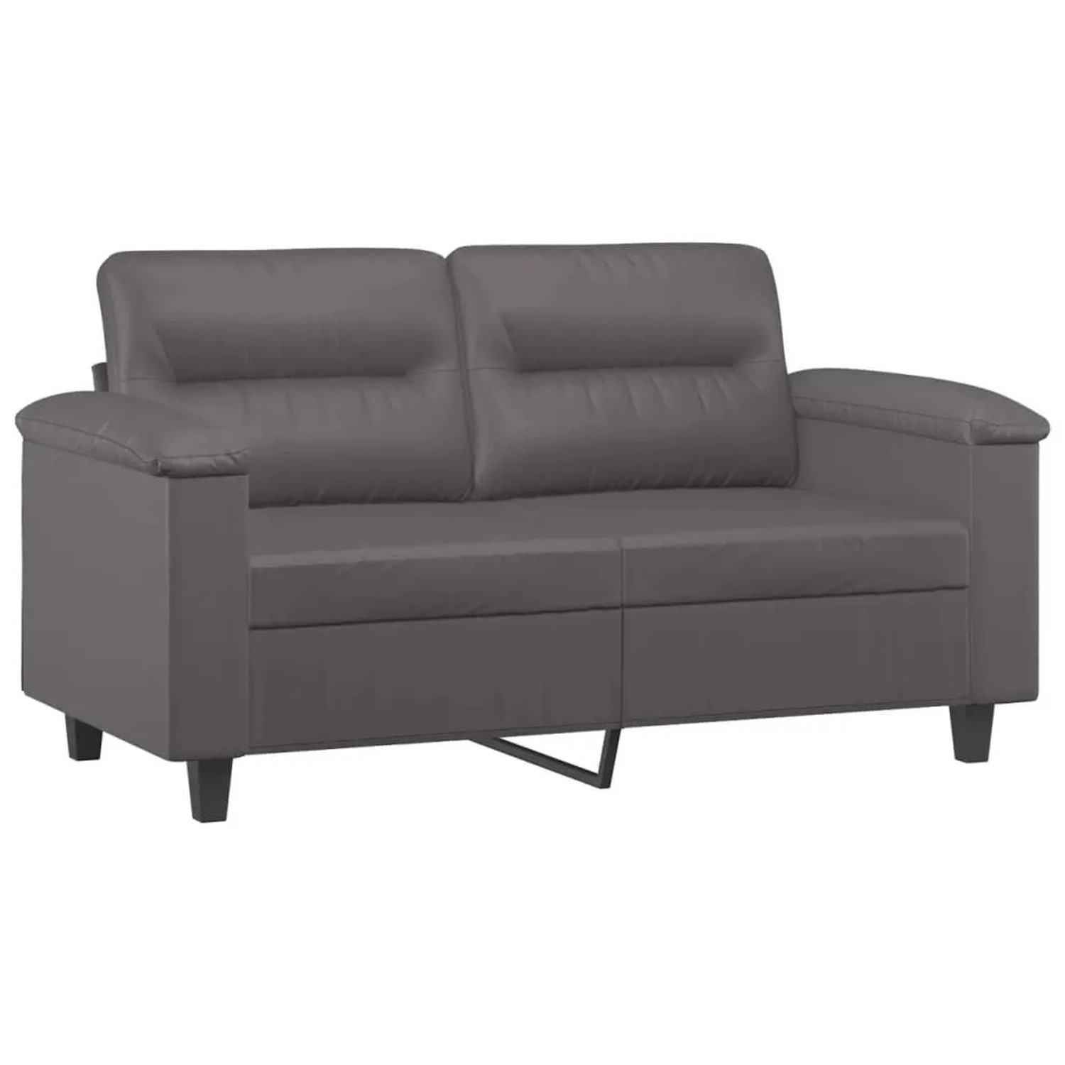 vidaXL 2-Sitzer-Sofa Grau 120 cm Kunstleder 359580 günstig online kaufen