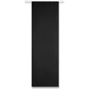 Schwarzer Arsvita Flächenvorhang Alessia ohne Zubehör. Blickdichter Fenstervorhang für moderne Raumgestaltung.