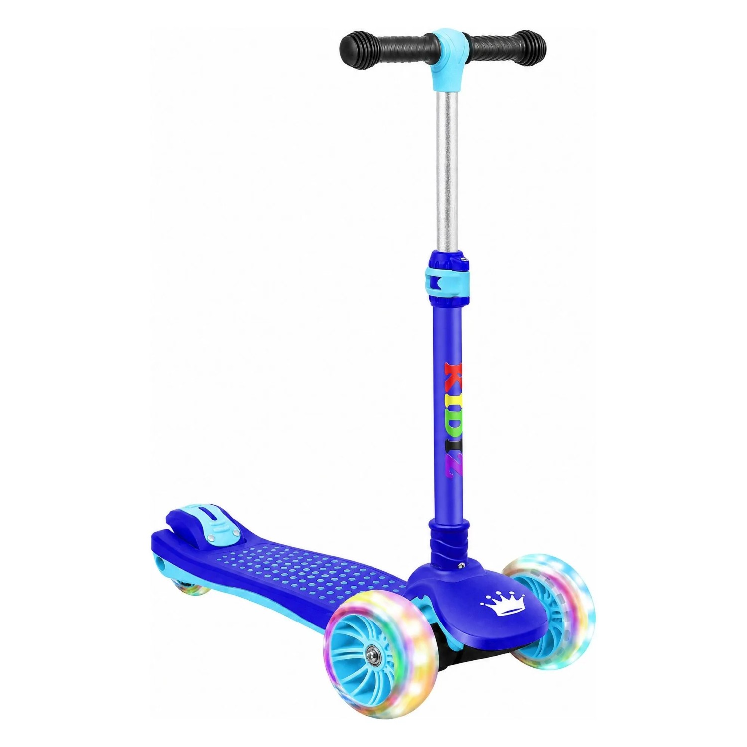 KIDIZ Dreiradscooter X-Pro2 Faltbar PU LED Räder Höhenverstellbar Blau