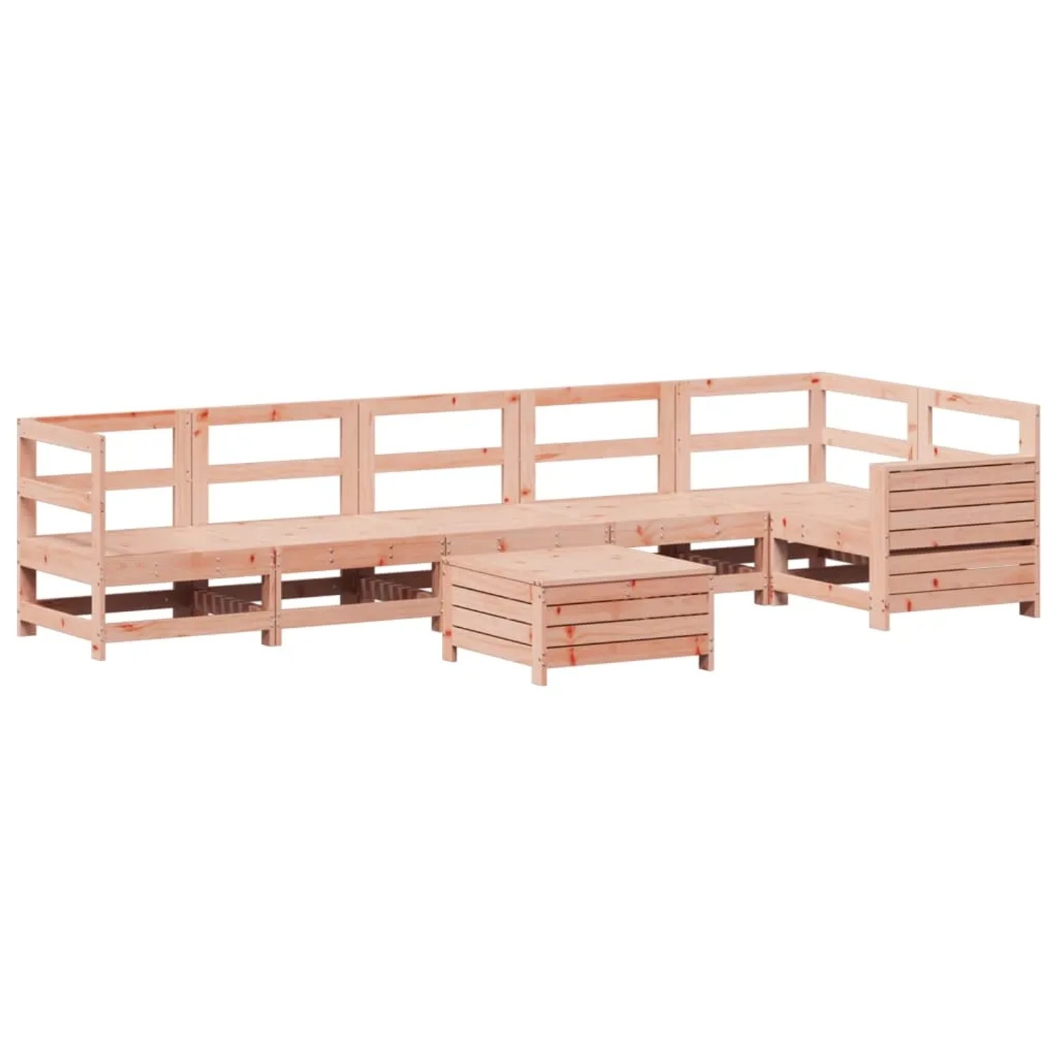 vidaXL 7-Tlg Garten-Sofagarnitur Massivholz Douglasie 3250874