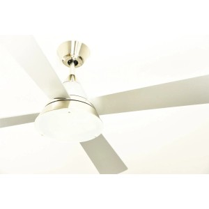 AIRERYDER Cosmos Deckenventilator 132cm, Nickel satiniert, mit Beleuchtung und Fernbedienung.